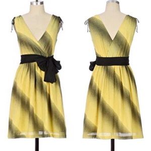 Maeve Shadowlight Yellow Dress